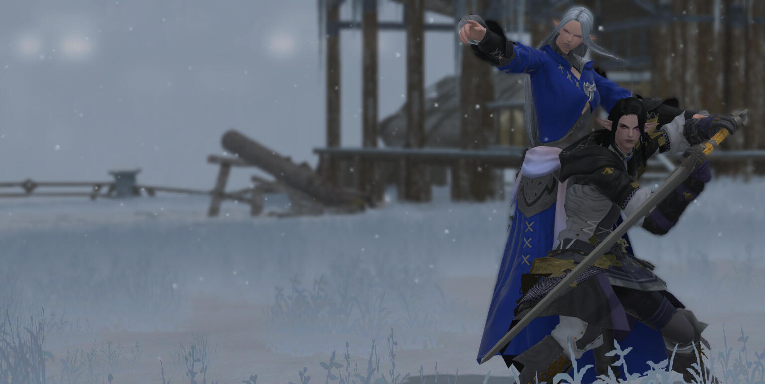 Ysayle coaching Morn' in the art of Dark Knighting.