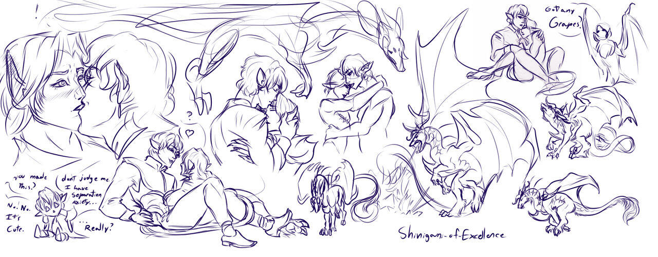 Morn' and Aym Sketches